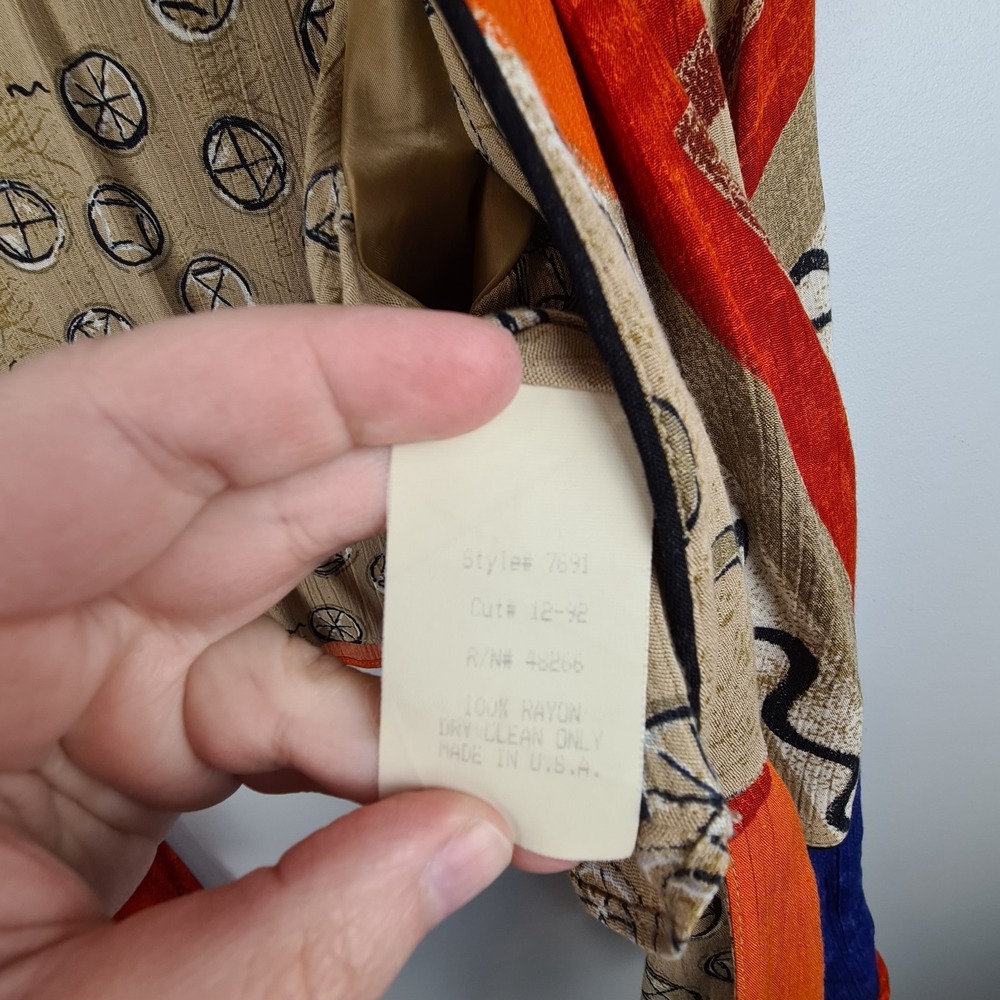 VTG Platinum Dorothy Schoelen Color Block Blazer Large Art To Wear Unique Retro - Picture 3 of 10